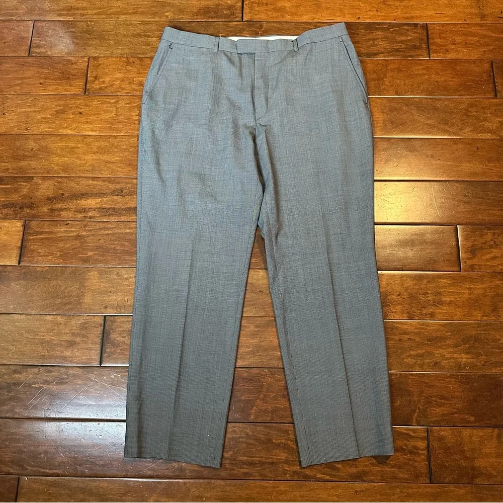Versace Virgin Wool Puppytooth Dress Pants